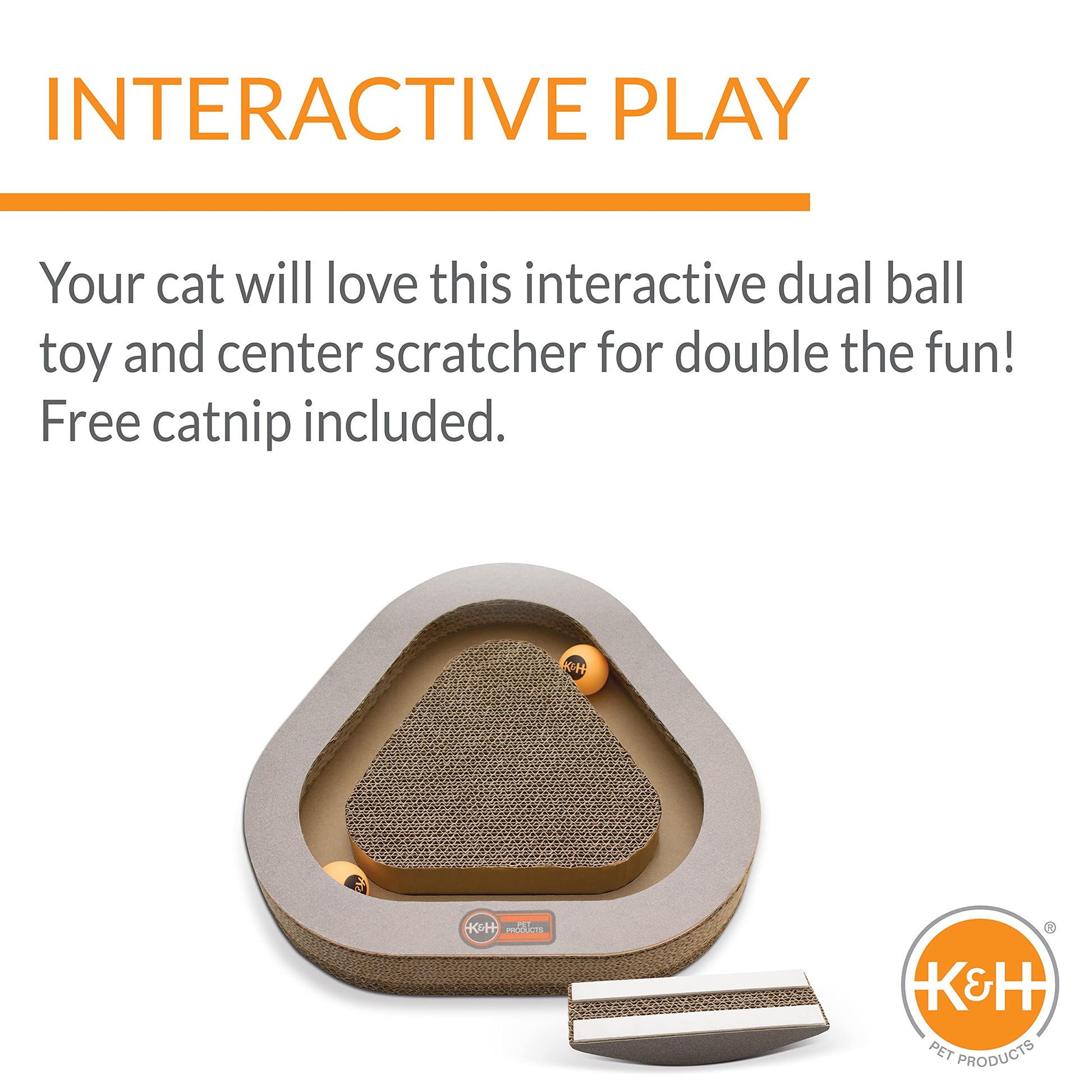 Juguete Interactivo K&H Pet Products Triángulo de Cartón para Gatos