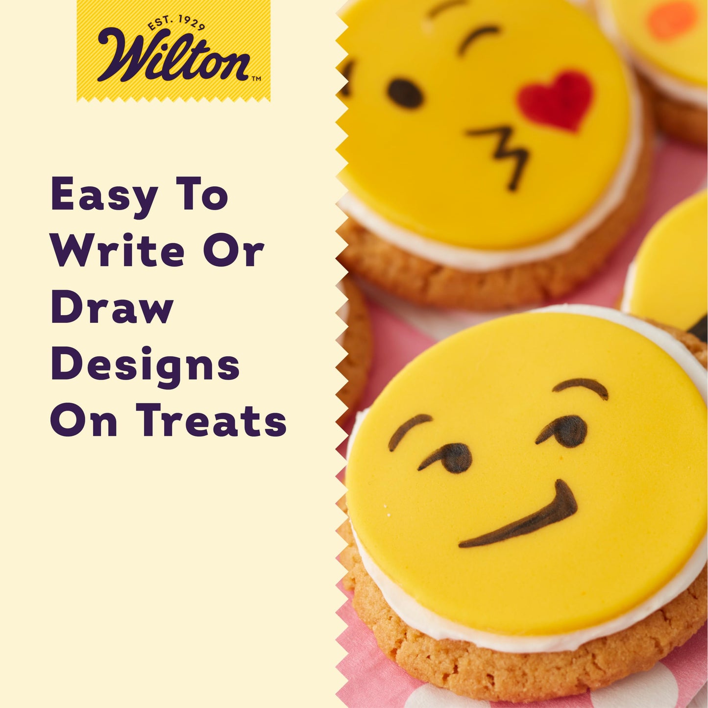 Marcadores de Tinta Comestible Wilton Negra Paquete de 2