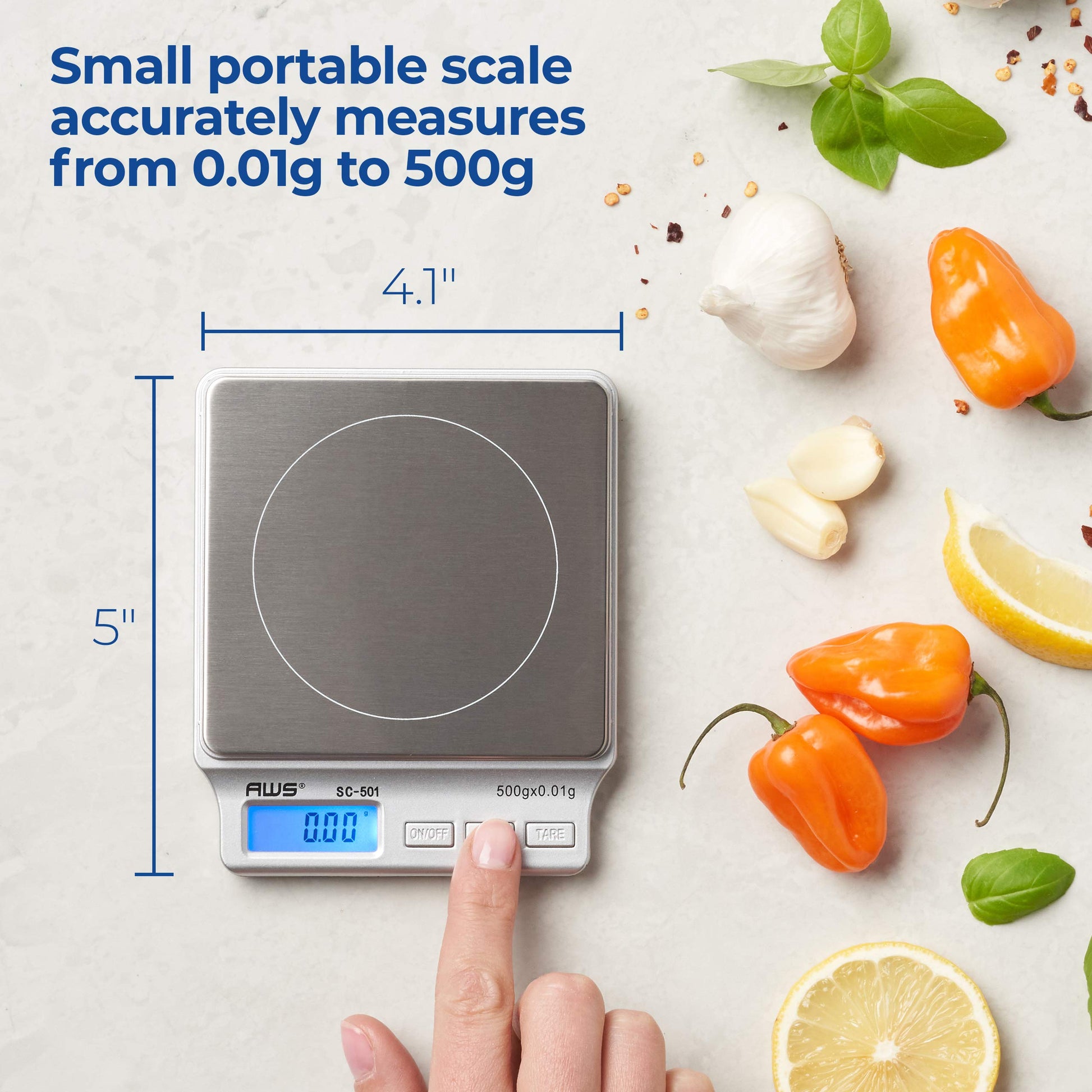 American Weigh AMW-SC-501 Digital Pocket Scale, 500 by 0.01 G