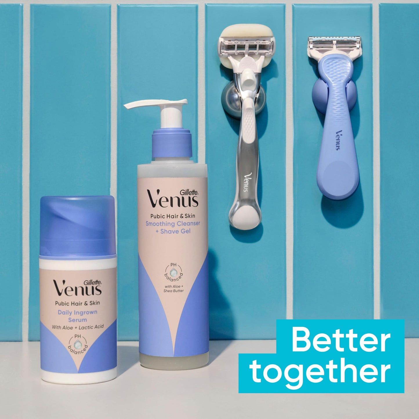 Gillette Venus Intimate Grooming - Recambios de cuchillas de afeitar para mujer con recortadora de bikini, 4 unidades