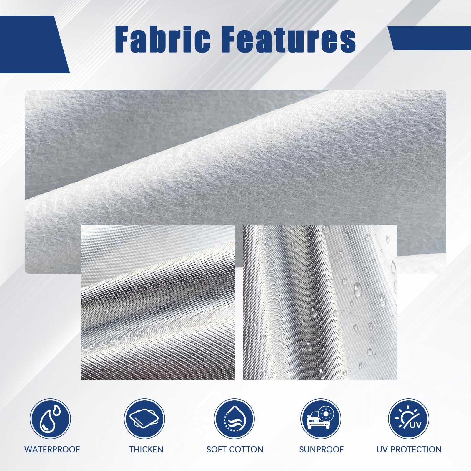 Kayme - Funda de coche SUV de 6 capas, personalizada para BMW X1 (2009-2023), impermeable a todo tipo de clima para automóviles, cubierta completa para exteriores, lluvia, sol, protección UV. Plateada