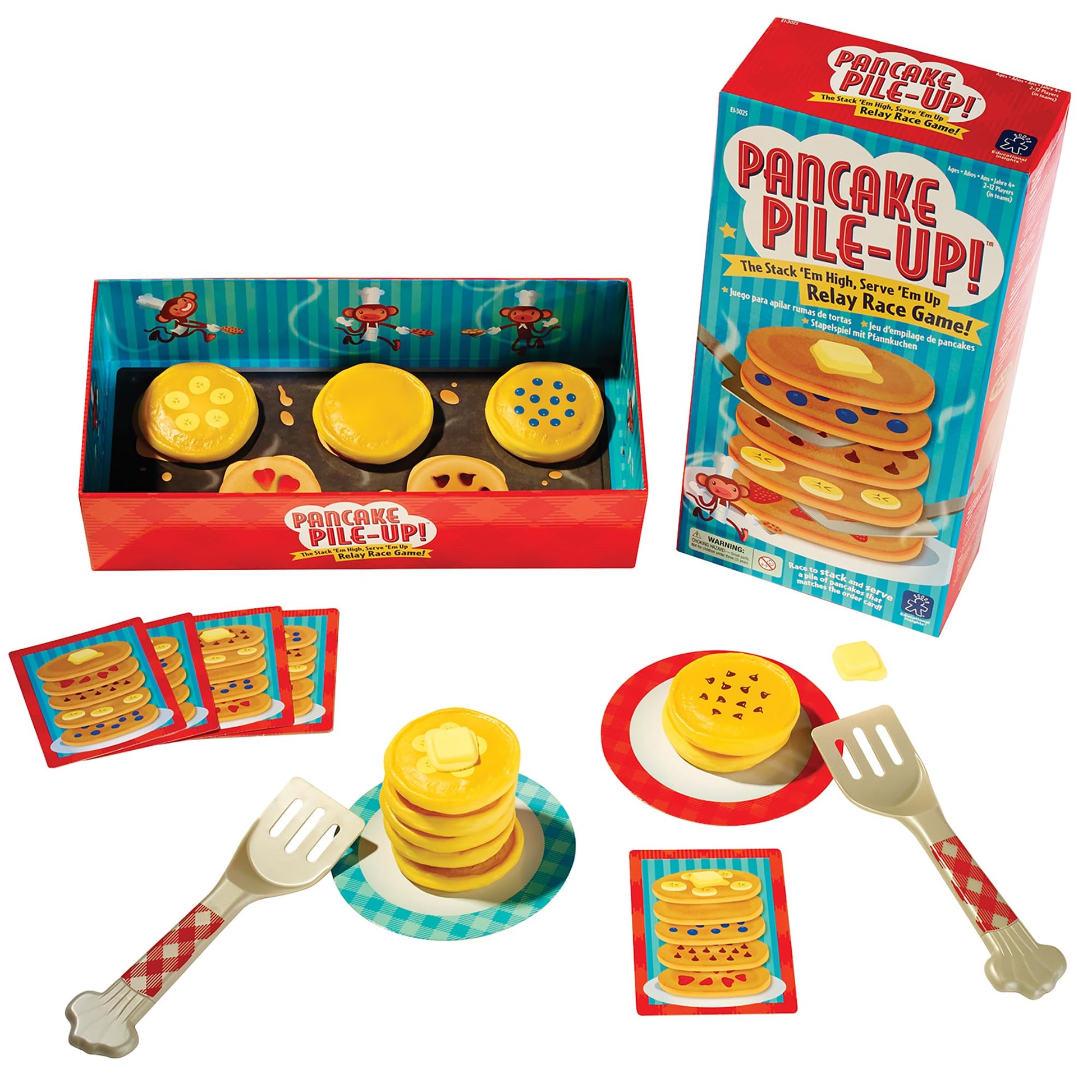 Educational Insights Pancake Pile-Up! Juego de relé