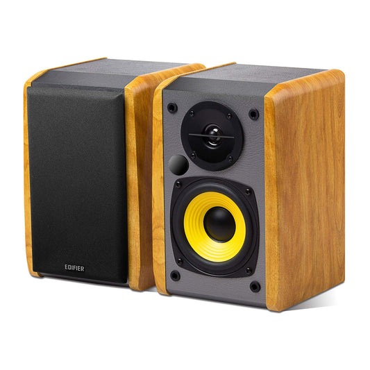 Edifier R1010BT - 4" Creative Reference Multimedia Monitors - Studio Monitor Speaker (Pair) 24 Watts RMS - Wood