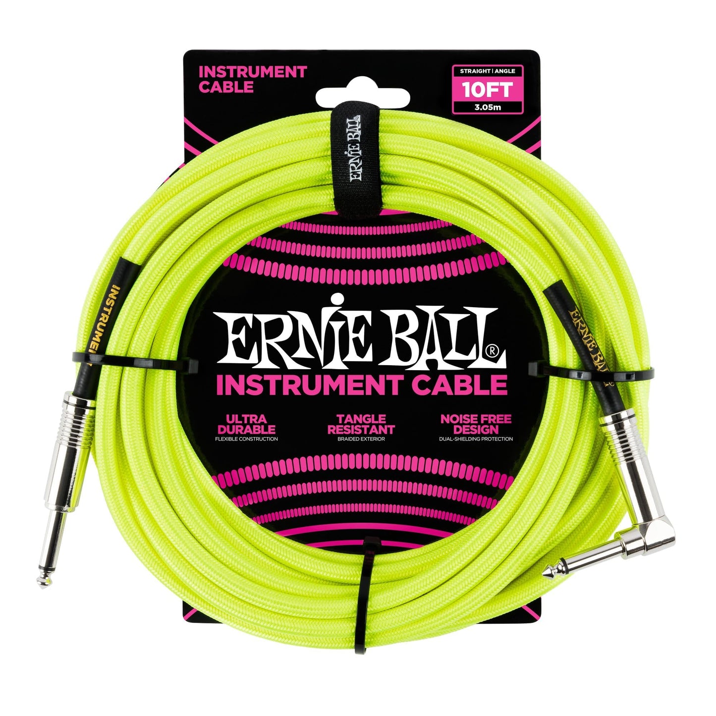 Cable para Instrumentos Ernie Ball Amarillo Neón 3 m