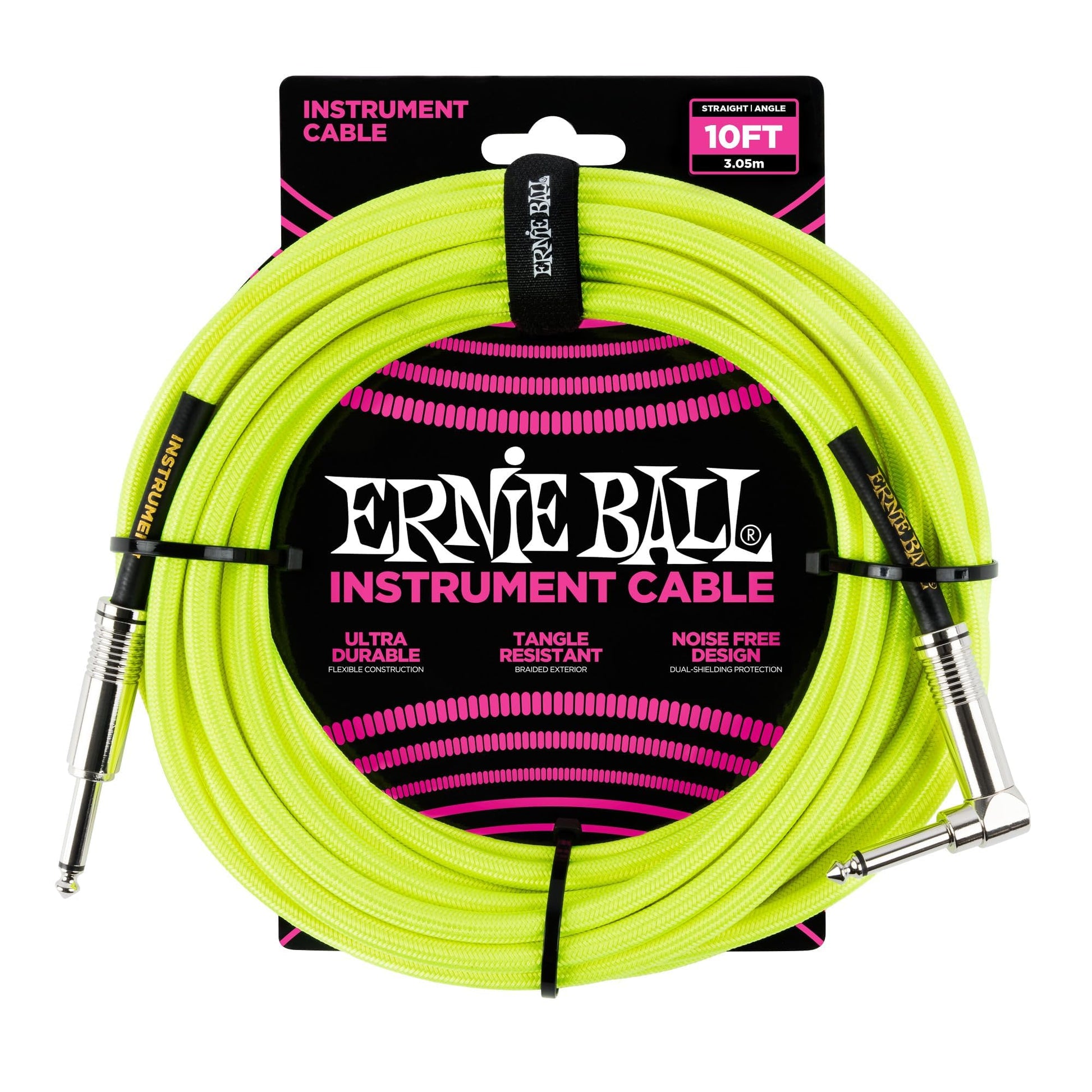 Cable para Instrumentos Ernie Ball Amarillo Neón 3 m