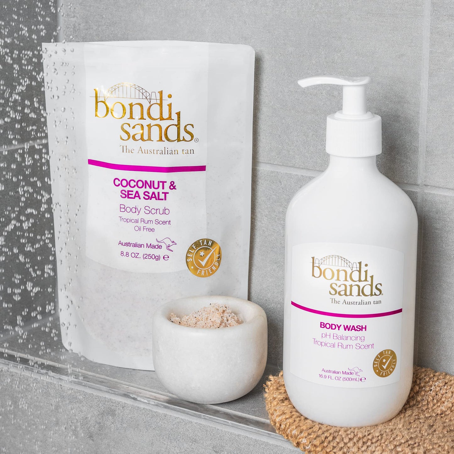 Bondi Sands Coconut & Sea Salt Body Scrub | Oil-Free Formula Gently Exfoliates and Removes Impurities with Coconut Husk & Walnut Shell