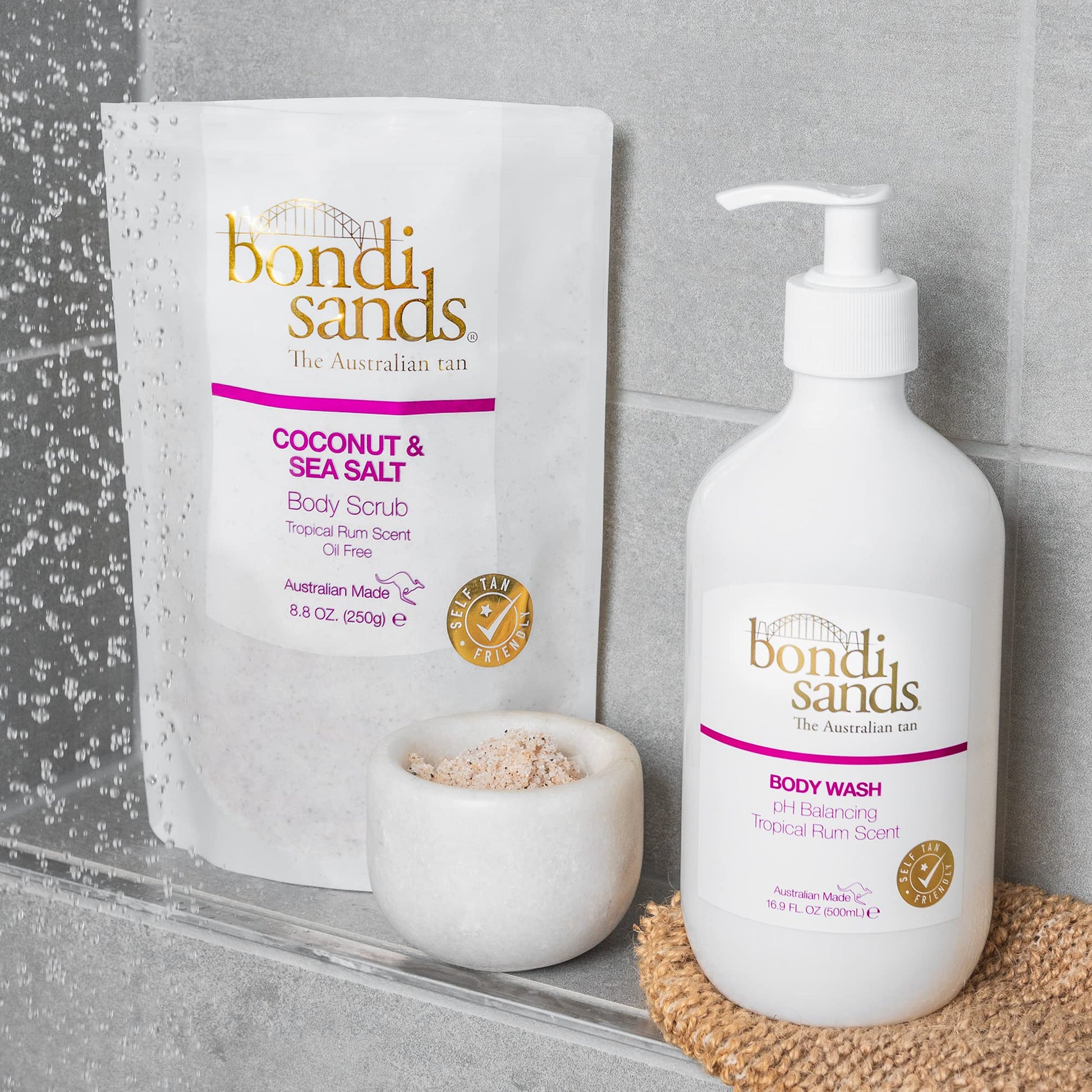 Bondi Sands Coconut & Sea Salt Body Scrub | Oil-Free Formula Gently Exfoliates and Removes Impurities with Coconut Husk & Walnut Shell