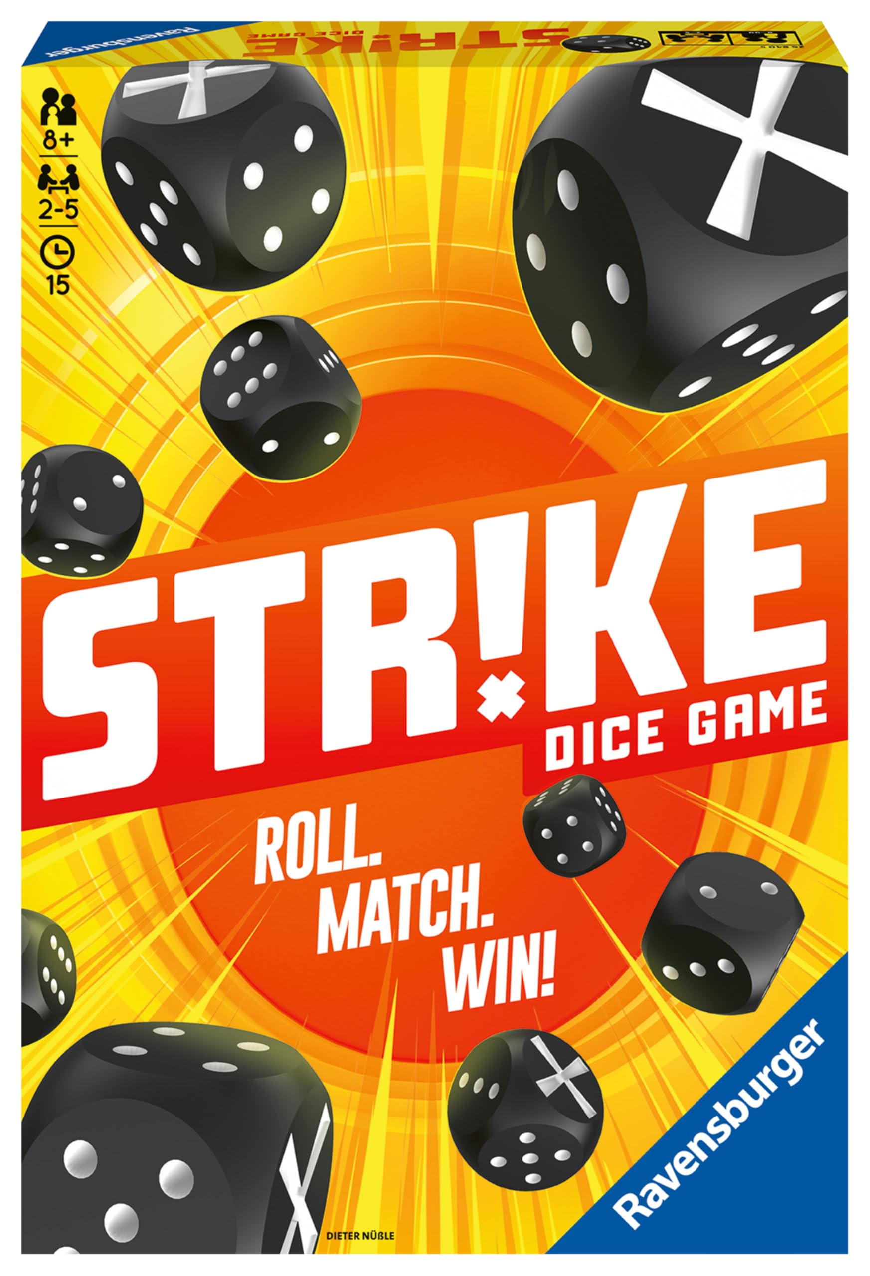 Juego de Dados Ravensburger Strike Mejora la Memoria para Niños y Adultos