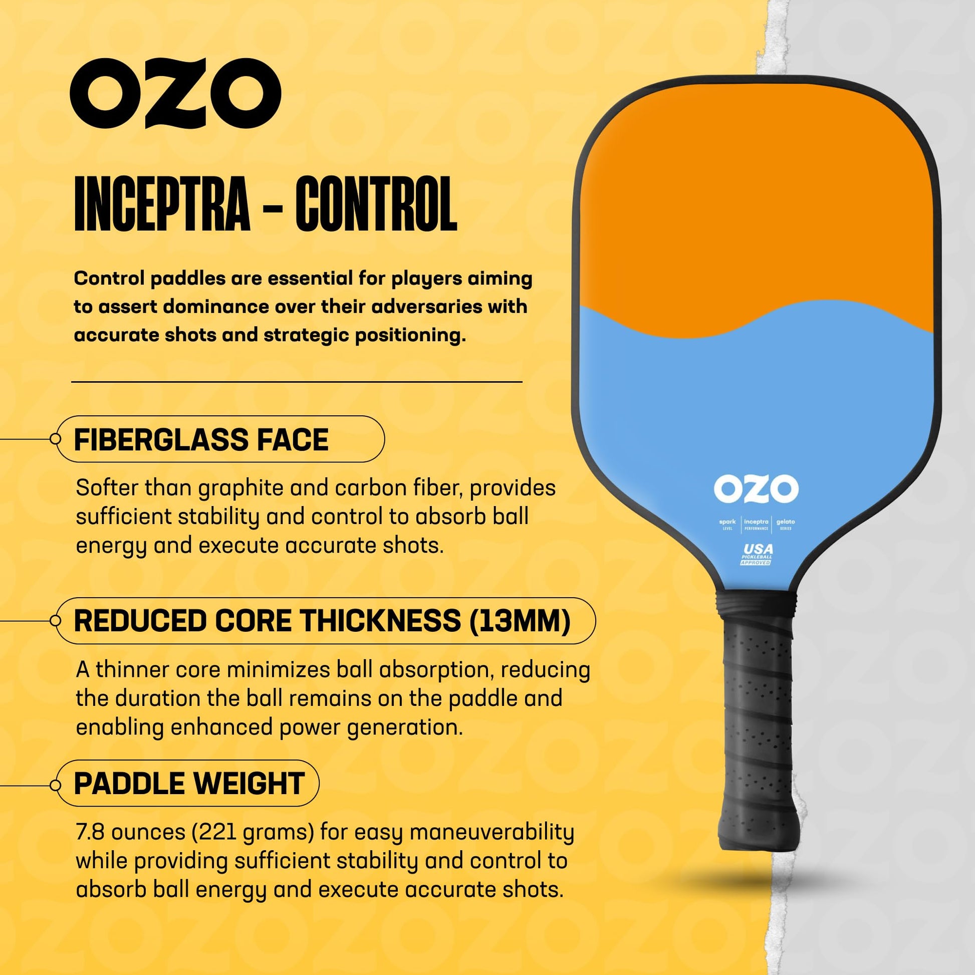 Paleta de Control OZO Gelato melón y algodón de azúcar para Principiantes aprobada por USAPA