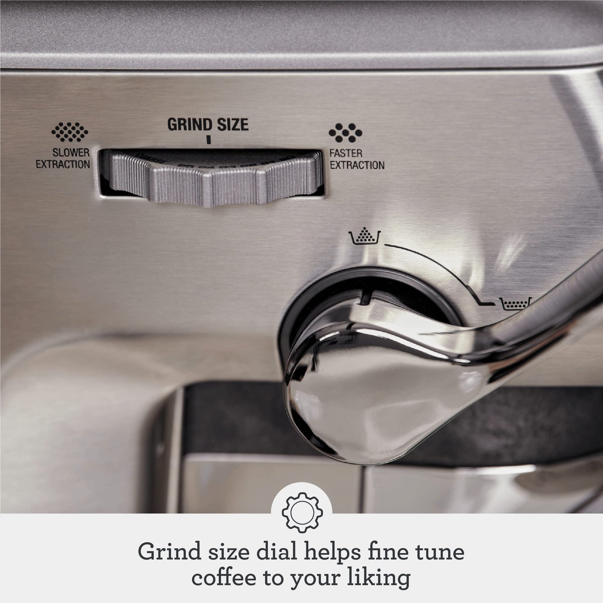 Breville - The Barista Express Impress, BES876BSS1BNA1, acero inoxidable cepillado