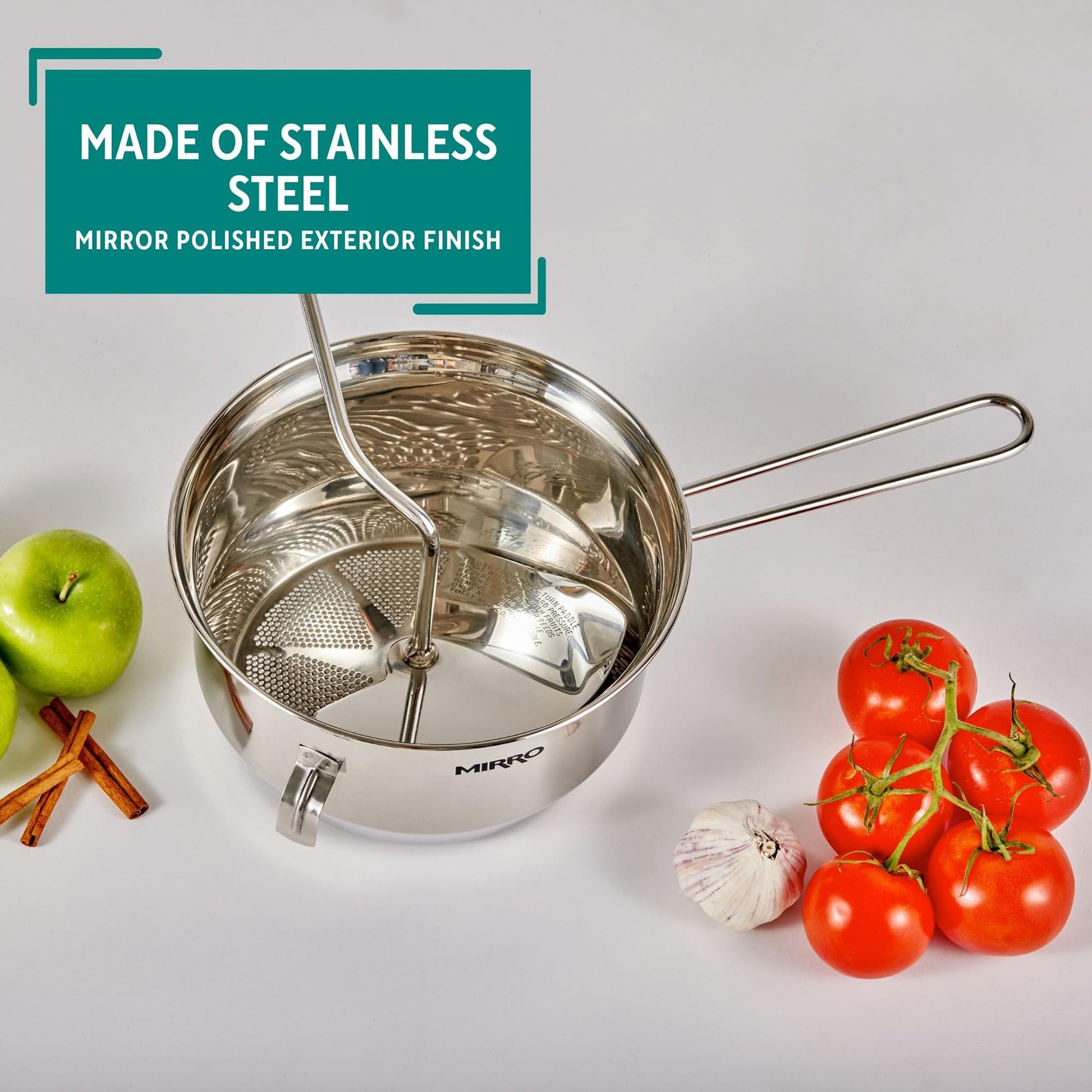 Molinillo de Alimentos Mirro de Acero Inoxidable Plateado 1.9 Litros