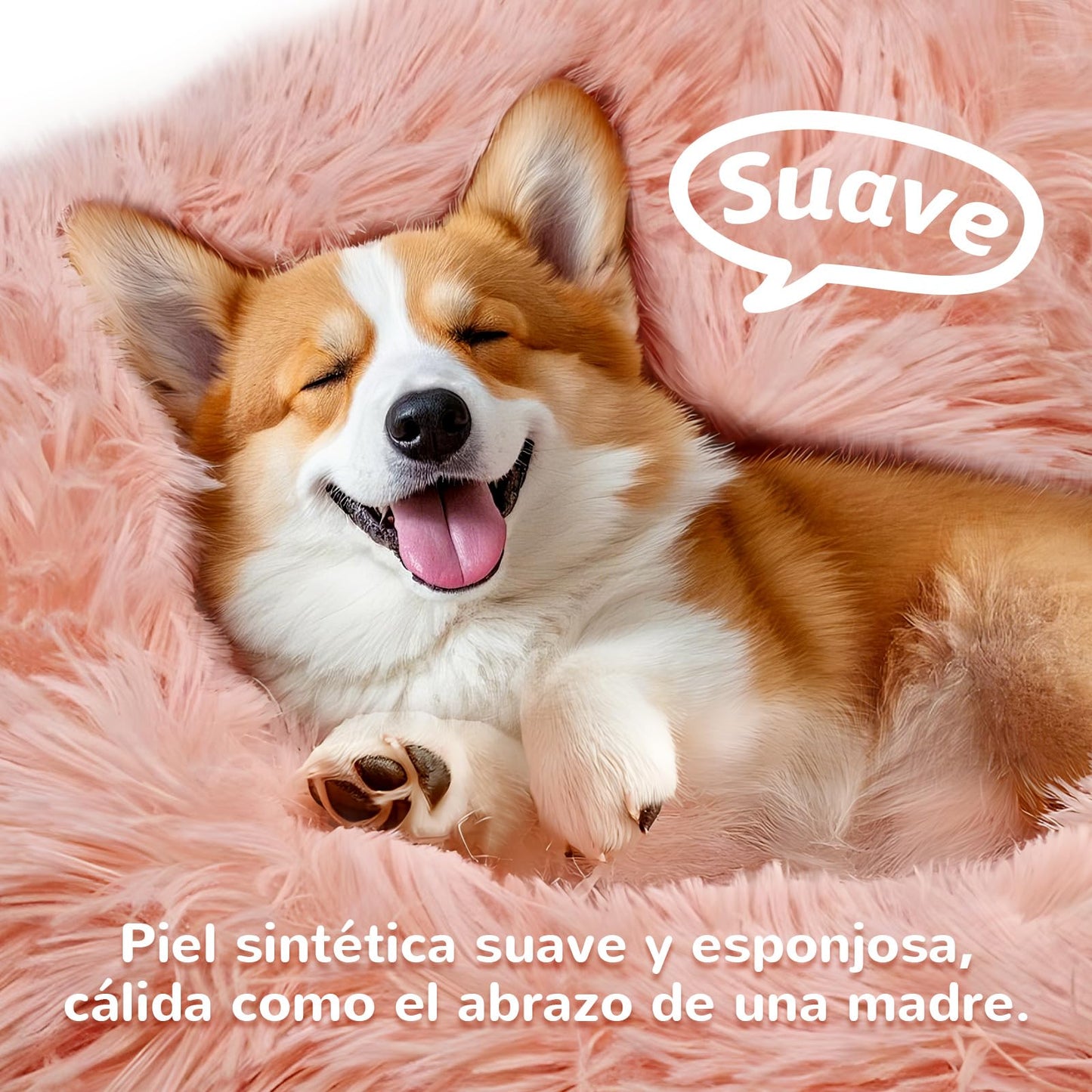 Cama para Perro Spring Blossoms Polvo de Hadas Antideslizante y Mullida 120cm