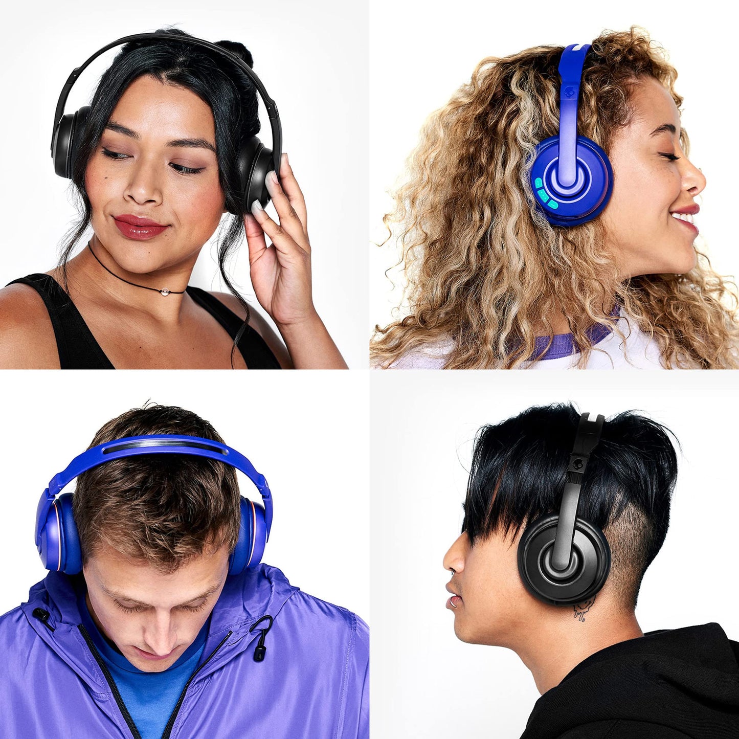 Audífonos Skullcandy Cassette On-Ear Inalámbricos, 22 Horas de Batería, Micrófono, Compatibles con iPhone, Android y Dispositivos Bluetooth, Negro