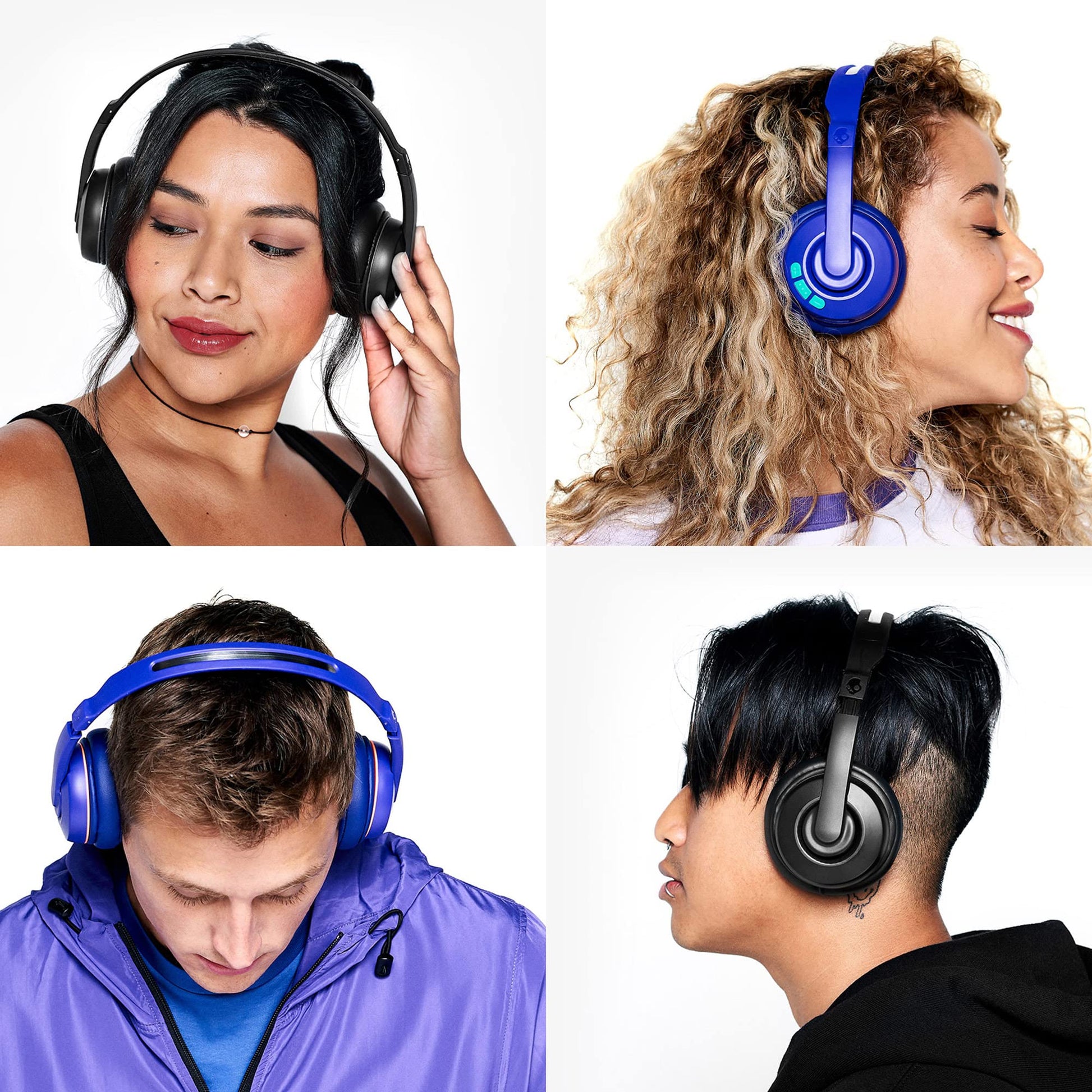 Audífonos Skullcandy Cassette On-Ear Inalámbricos, 22 Horas de Batería, Micrófono, Compatibles con iPhone, Android y Dispositivos Bluetooth, Negro