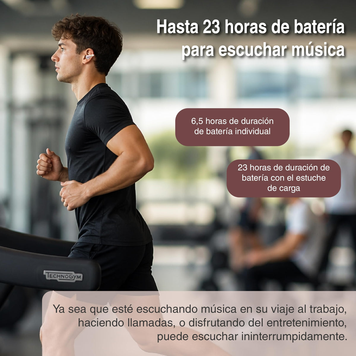Audífonos Bluetooth havit Beige con Estuche de Carga Openbuds 1