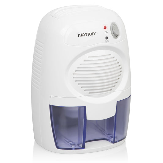 Ivation IVADM10 potente para la pequeña-tamaño Thermo-eléctrica deshumidificador - para habitación más pequeños, armario, sótano, ático, almacenados barco, RV, autos antiguos