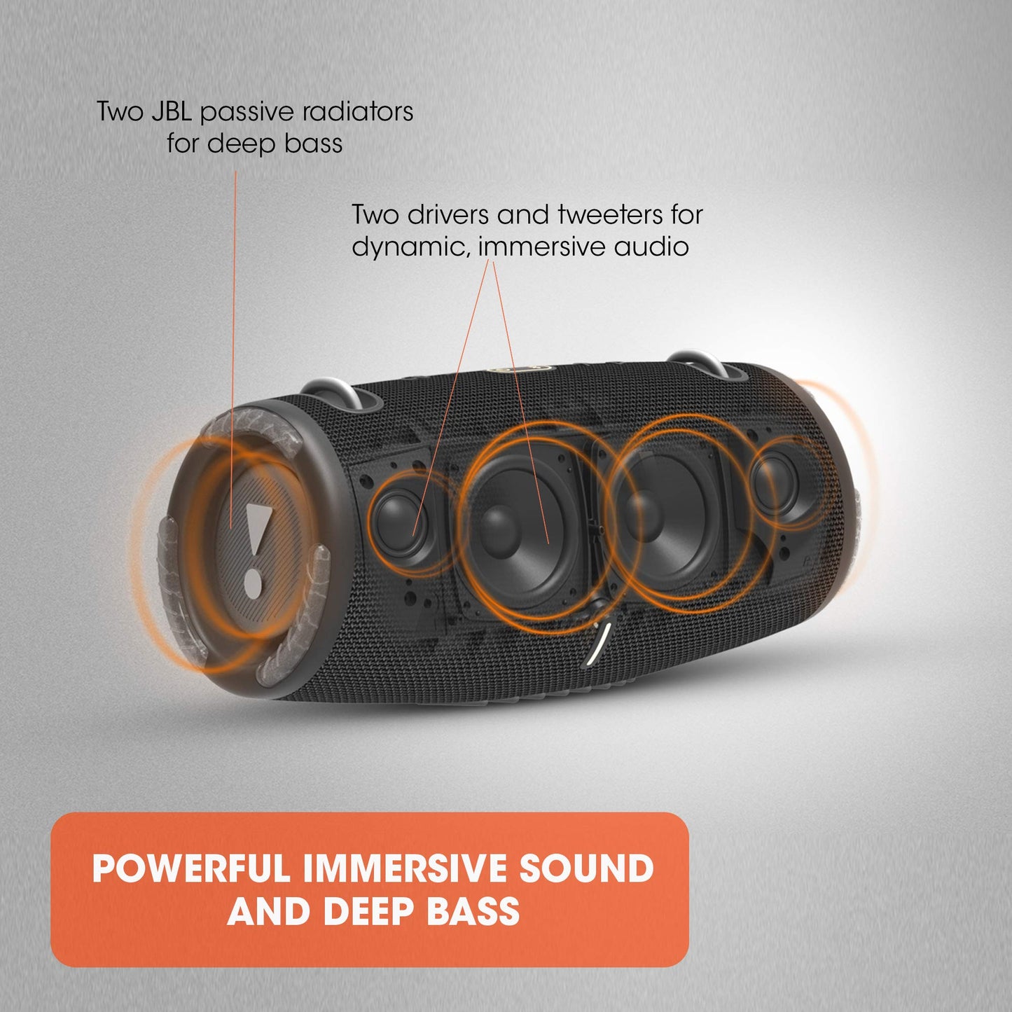 JBL Xtreme 3 - Altavoz Bluetooth portátil, Sonido Potente y Graves Profundos, IP67 Impermeable, 15 Horas de Tiempo de reproducción, powerbank, PartyBoost para emparejamiento multialtavoz (Azul)