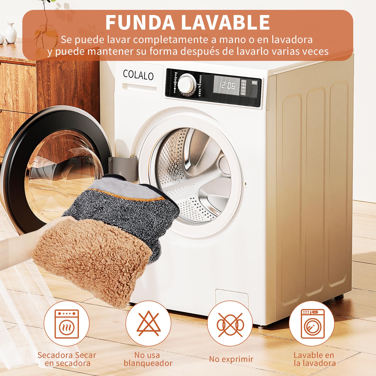 GMK Cama para Perro, Cama Impermeable Ortopédica para Perros y Cachorros Pequeños, Medianos y Grandes, Rectangular y Lavable La Suavidad Ayuda a Dormir Cama Elevada para Perros (Medium)