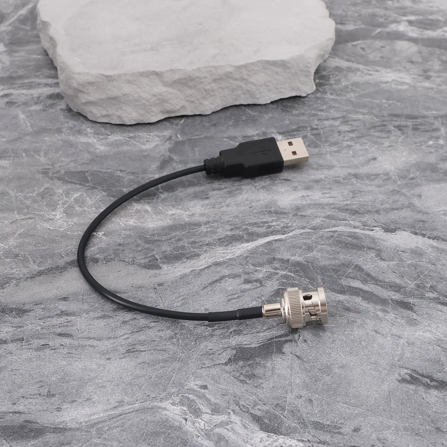 Create idea - 2 cables RG174 BNC macho a USB 2.0 macho adaptador de conector adecuado para prueba coaxial de potencia (20 cm, 50 ohm)