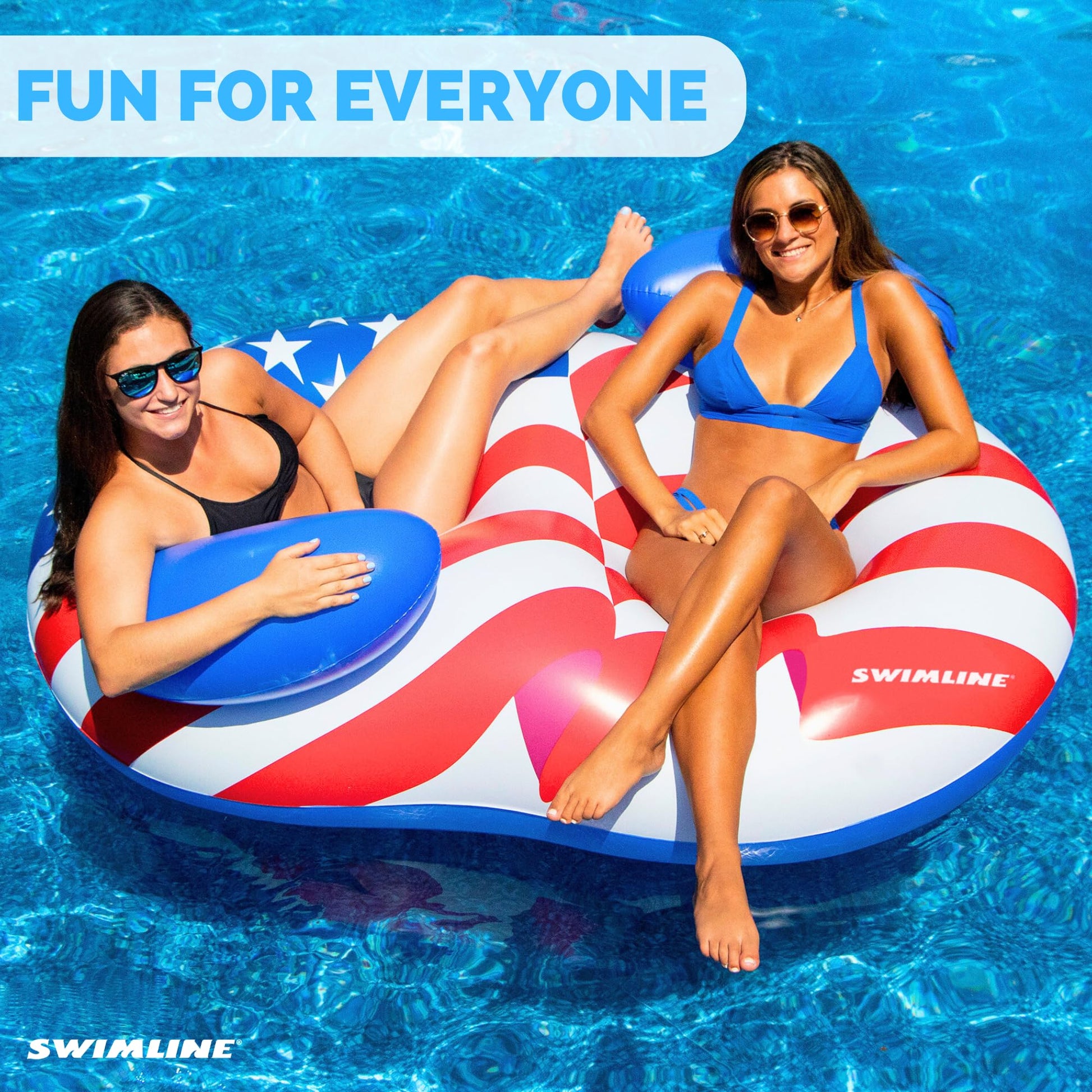 Tumbona de Piscina Swimline Americana Series Doble Anillo