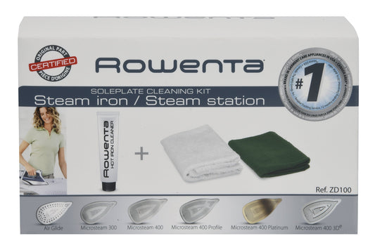 Kit Limpiador para Planchas de Vapor Rowenta ZD100 Acerado Antitóxico