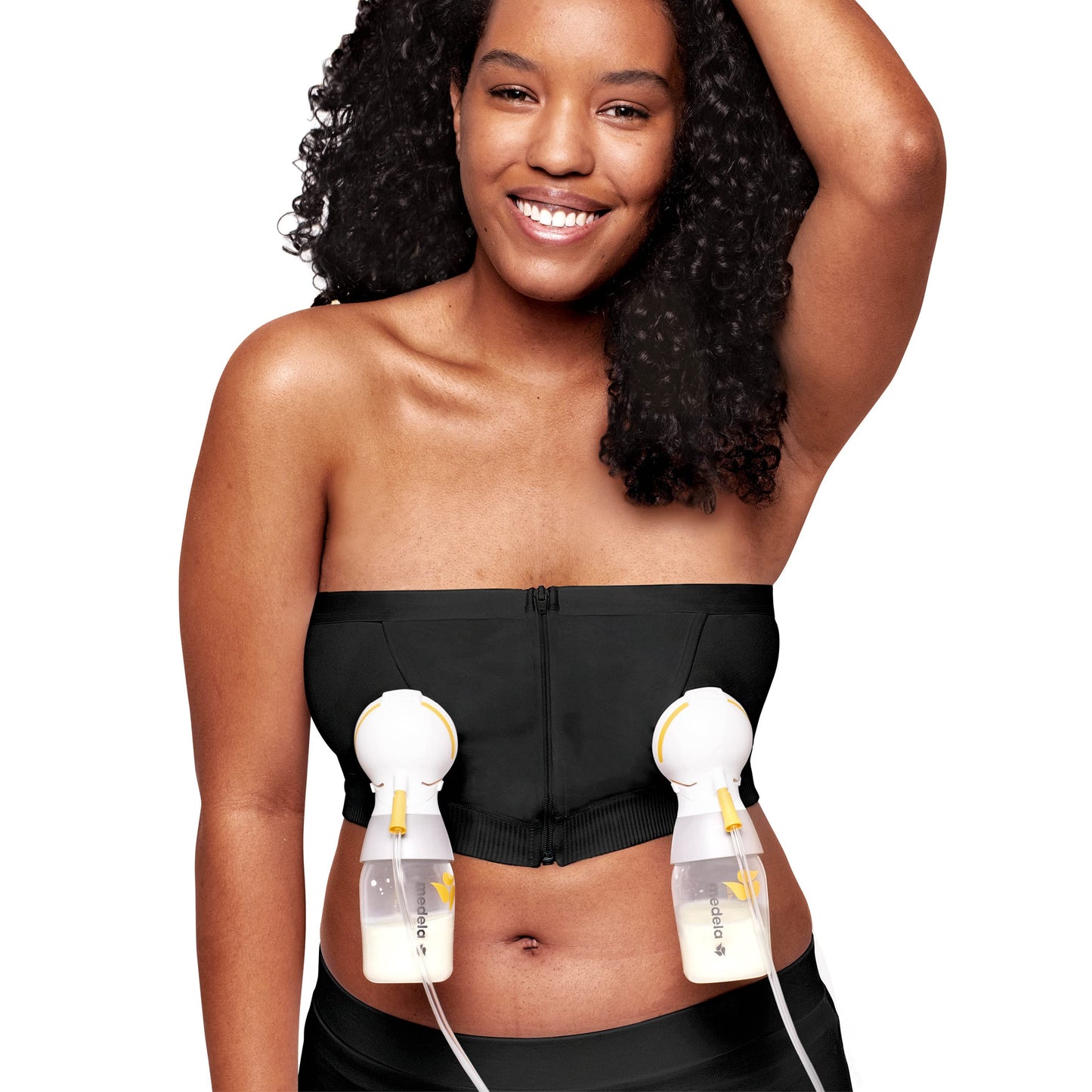 Corpiño de Bombeo Medela Negro XL para Mujer