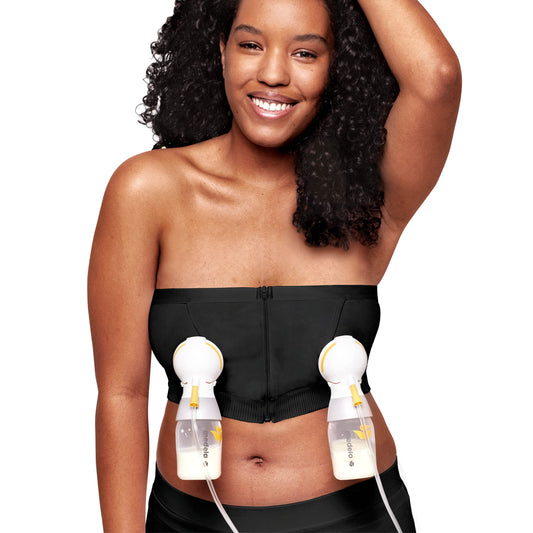 Corpiño de Bombeo Medela Negro XL para Mujer