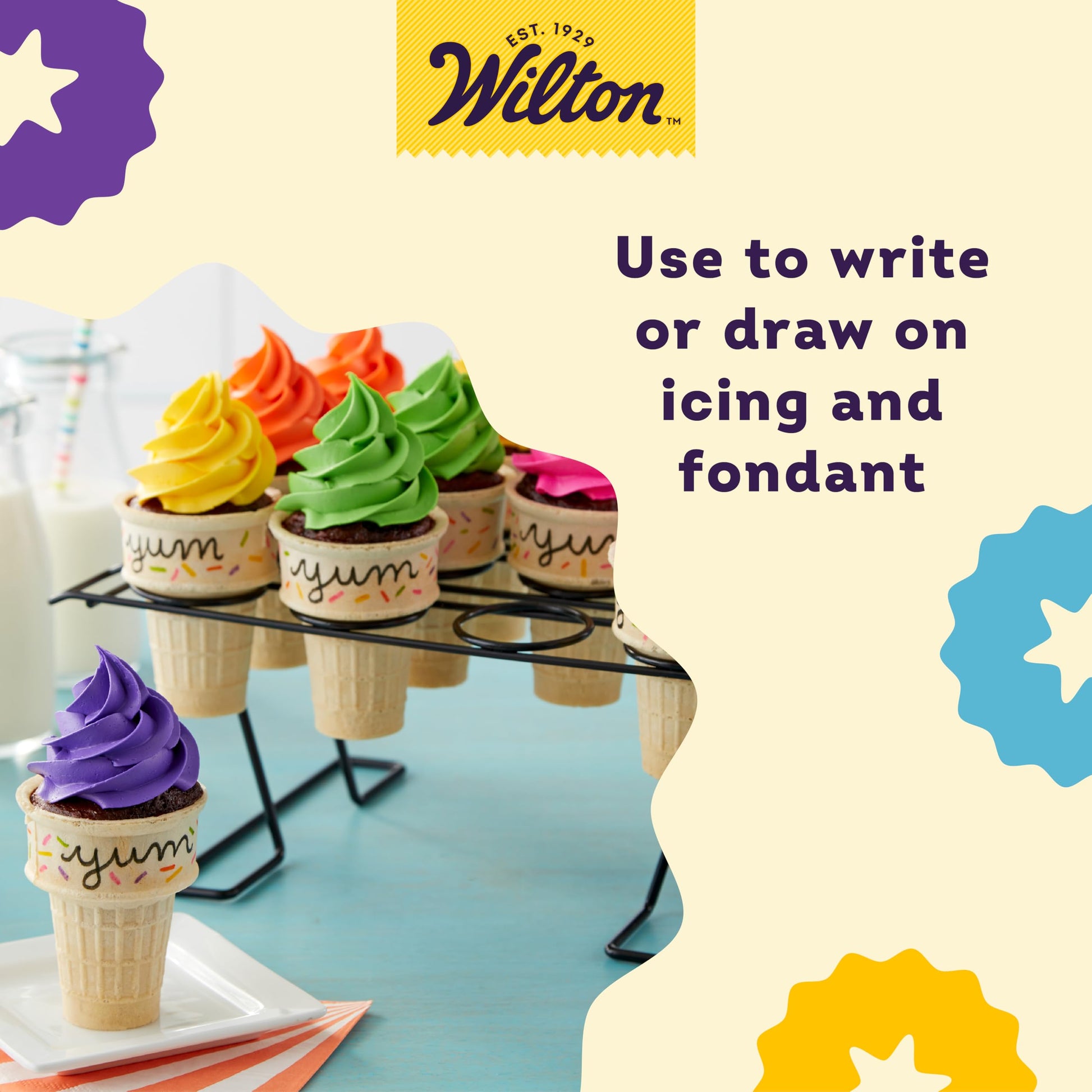 Marcadores de Tinta Comestible Wilton Negra Paquete de 2