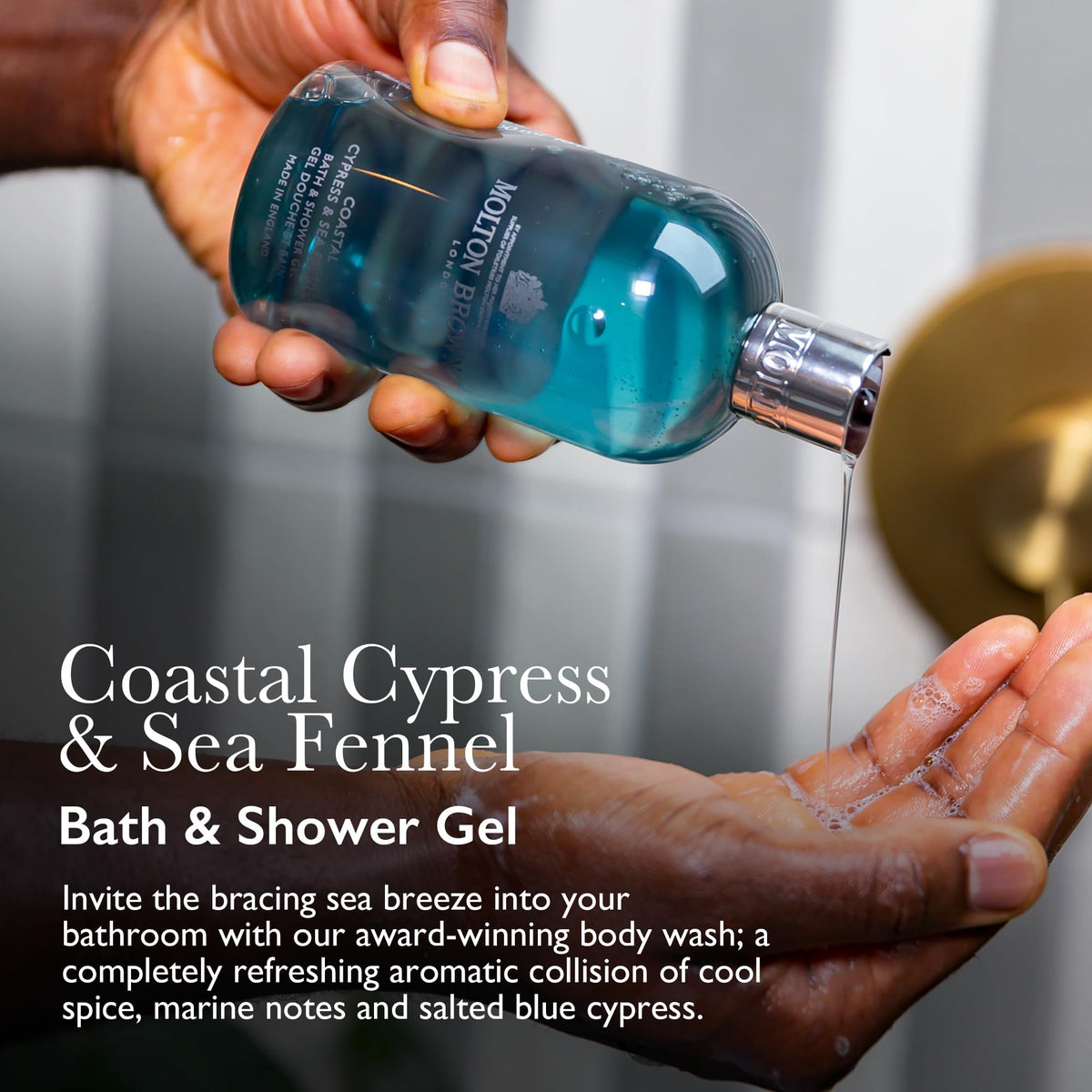 Molton Brown Bath & Shower Gel, Coastal Cypress & Sea Fennel, 10 oz.