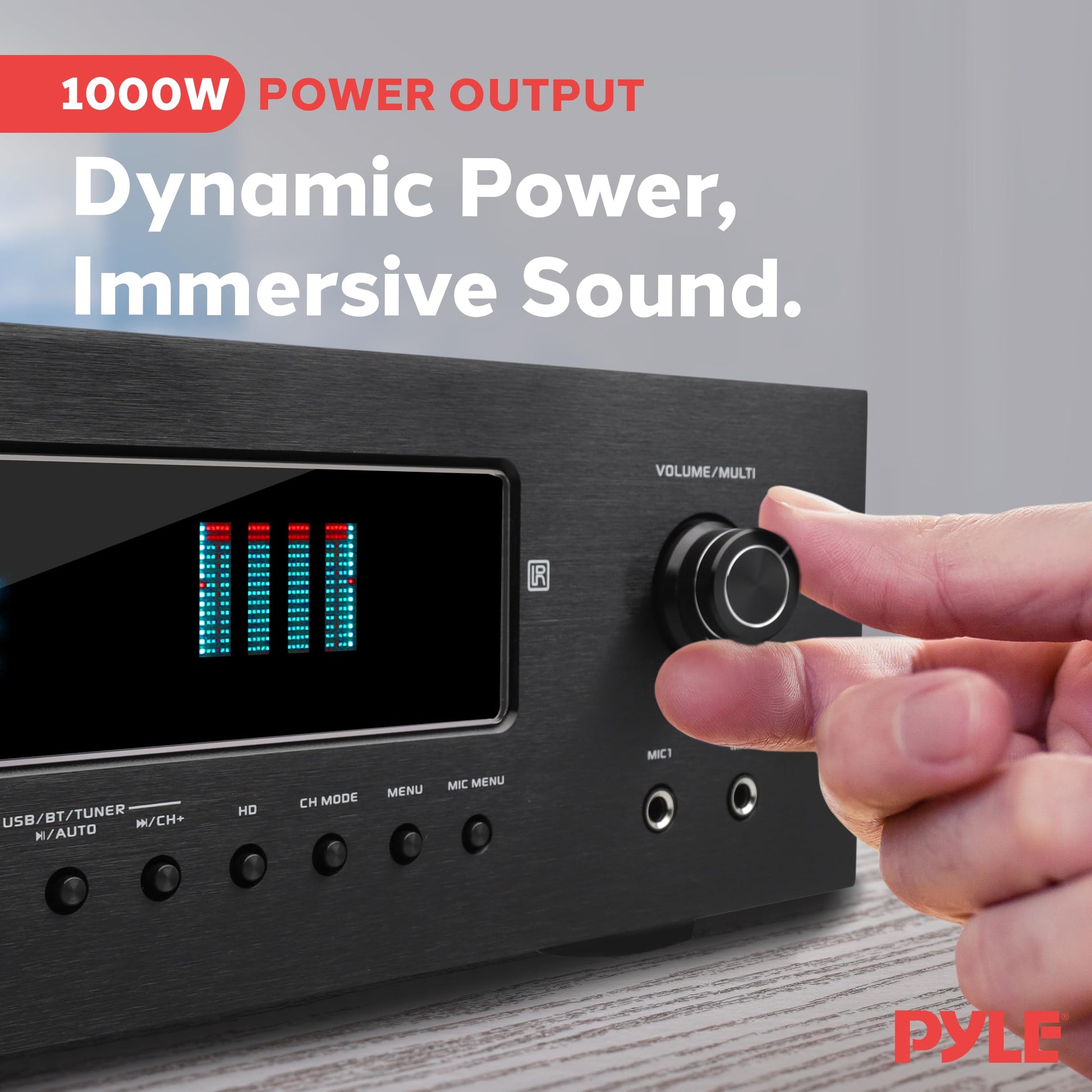 Sistema de Altavoces PA Portátil Pyle 10 Pulgadas Inalámbrico con Micrófonos y Soporte para Tablet