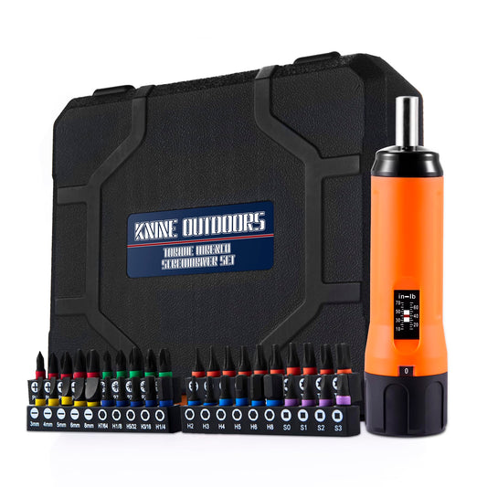 KNINE OUTDOORS Juego de destornilladores de torsión de 10-70 pulgadas libras para mantenimiento con mango de barra en T, 40 puntas hexagonales, enchufe de 1/4 pulgadas, extensión de eje, para