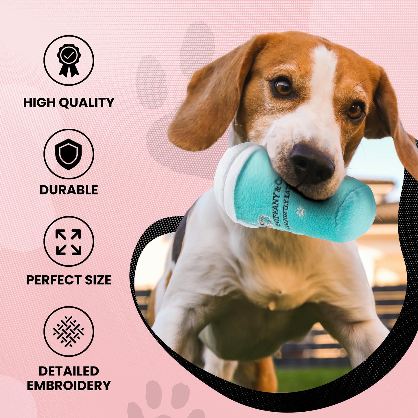 Juguete de Peluche Dog Diggin Designs Nouveaux Haute Café Estación con Sonido para Perro