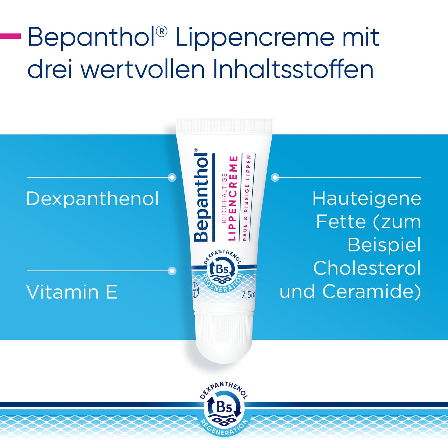 BEPANTHOL LIP CREAM, 7.5 g