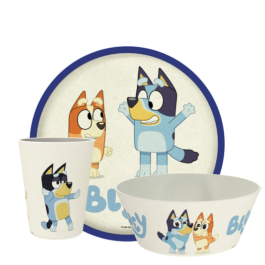 Juego de Vajilla para Niños Zak Designs Azul Melamina Sostenible de 3 Piezas