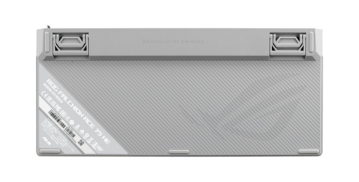Teclado Analógico para Juegos ASUS ROG Falchion Ace 75 HE Blanco con Interruptor Magnético Intercambiable y Disparador Rápido