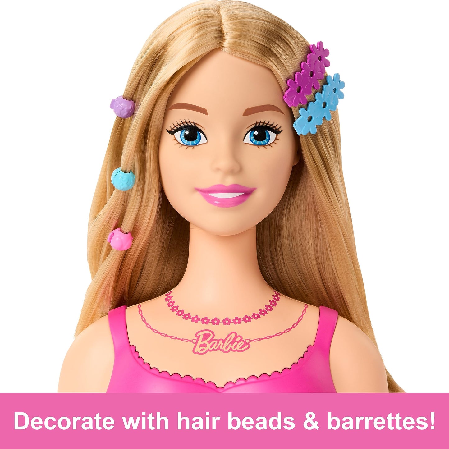 Barbie Styling Head Muñeca Cabello Rubio para niñas de 3 años en adelante