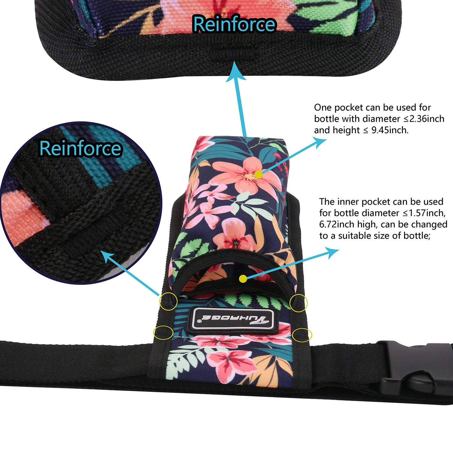 Bolsa para botella de masaje, funda para aceite de masaje, funda para loción, terapeuta de masaje, funda para aceite de masaje, loción de masaje (TH1KD-SL46BH)