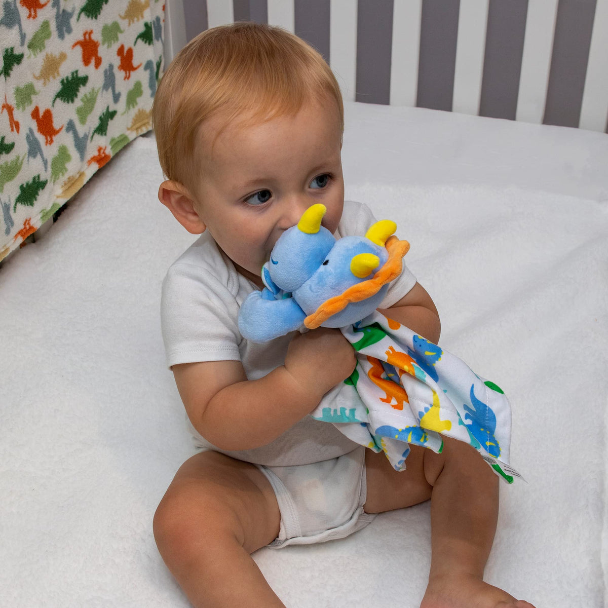 Minky Animal Snuggler - Manta para niños, bebés, niños, niñas, Manta de Seguridad Neutra de género con Animales de Peluche