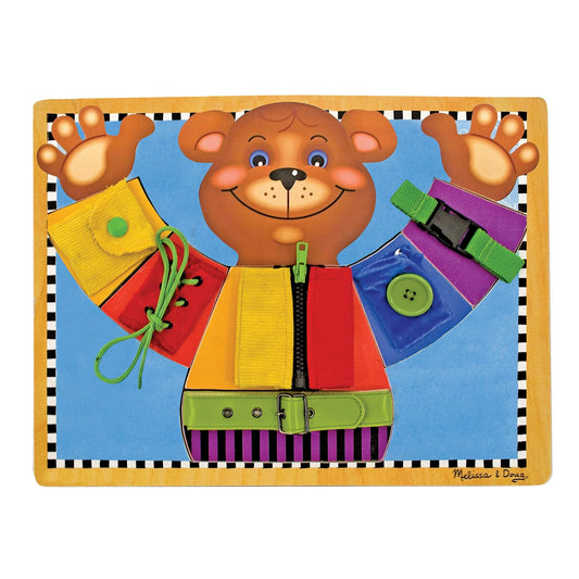 Juguete de Madera Melissa & Doug Tablero de Habilidades Básicas 6 Piezas Desmontables