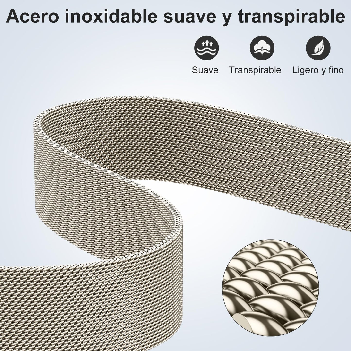 GEAK Compatible con Correa Apple Watch Correa 38mm 40mm 41mm 42mm 44mm 45mm 49mm, Clásica Correa de Metal de Acero Inoxidable Compatible con iWatch Series 9 8 7 6 5 4 3 2 1/SE Ultra 2