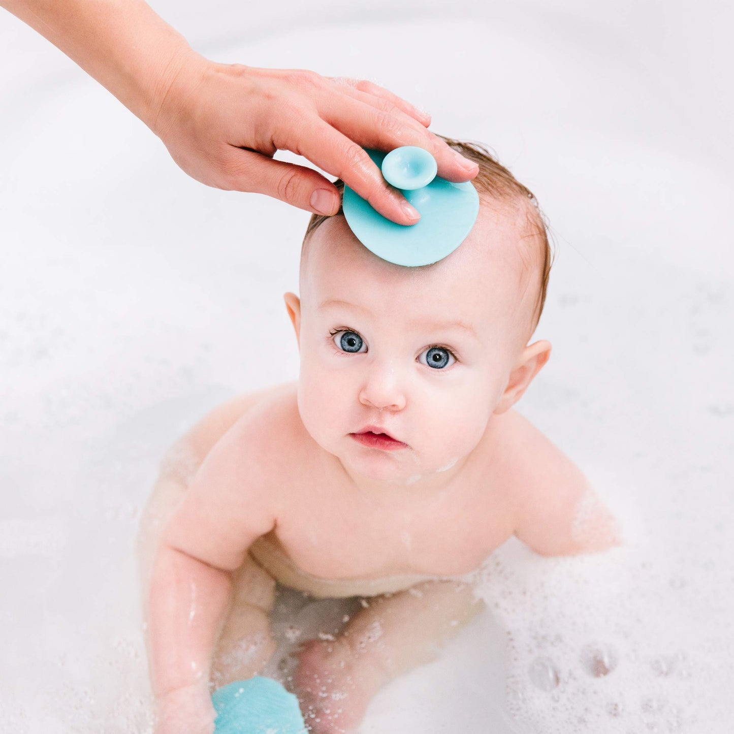 Cepillo Esponja Para Baño para Bebé Ubbi - Esponjas de baño de silicona con ventosa, 3 unidades
