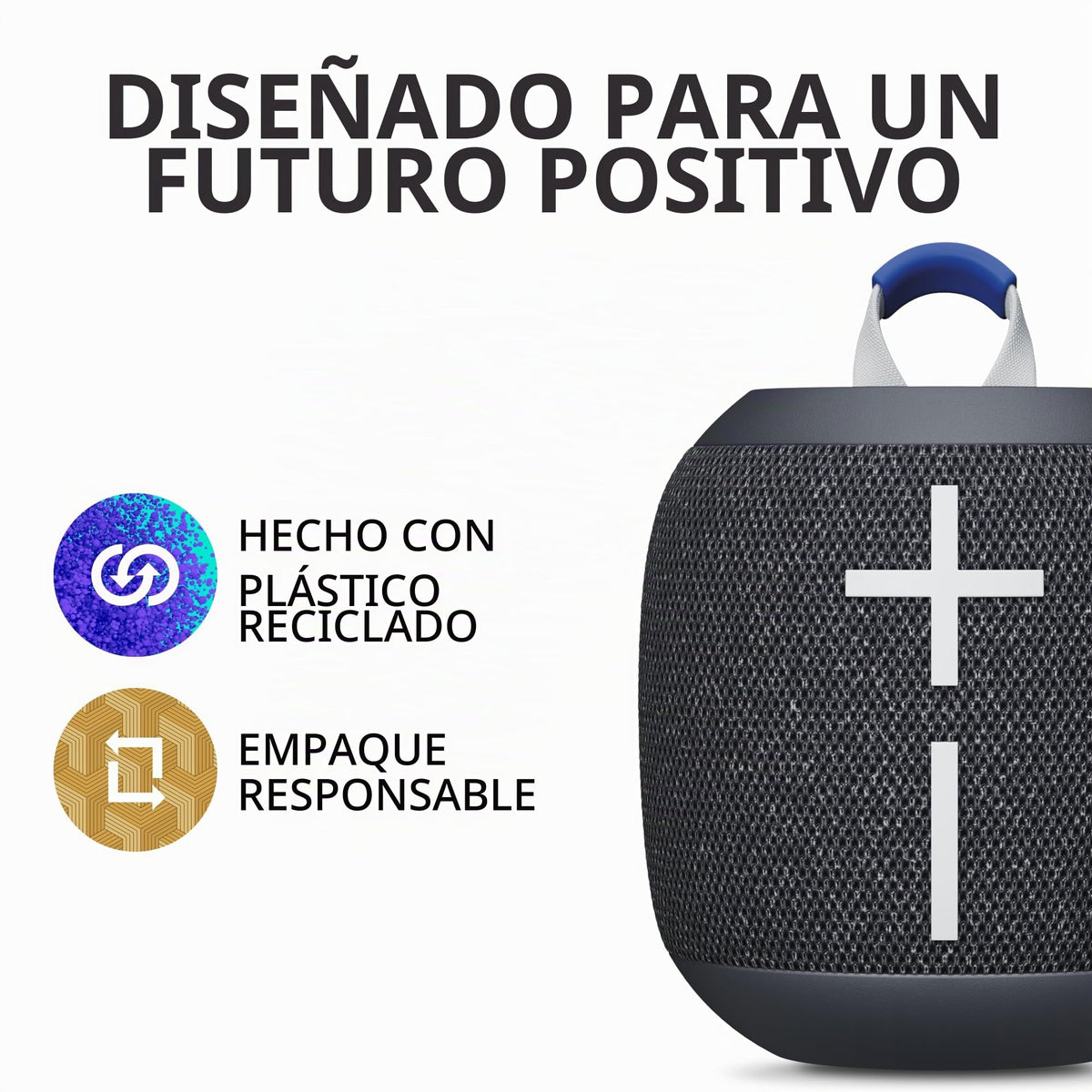 Altavoces Bluetooth Ultimate Ears Wonderboom 4 Negro con Graves Grandes y Sonido 360 Grados Impermeable Flotante para Exteriores