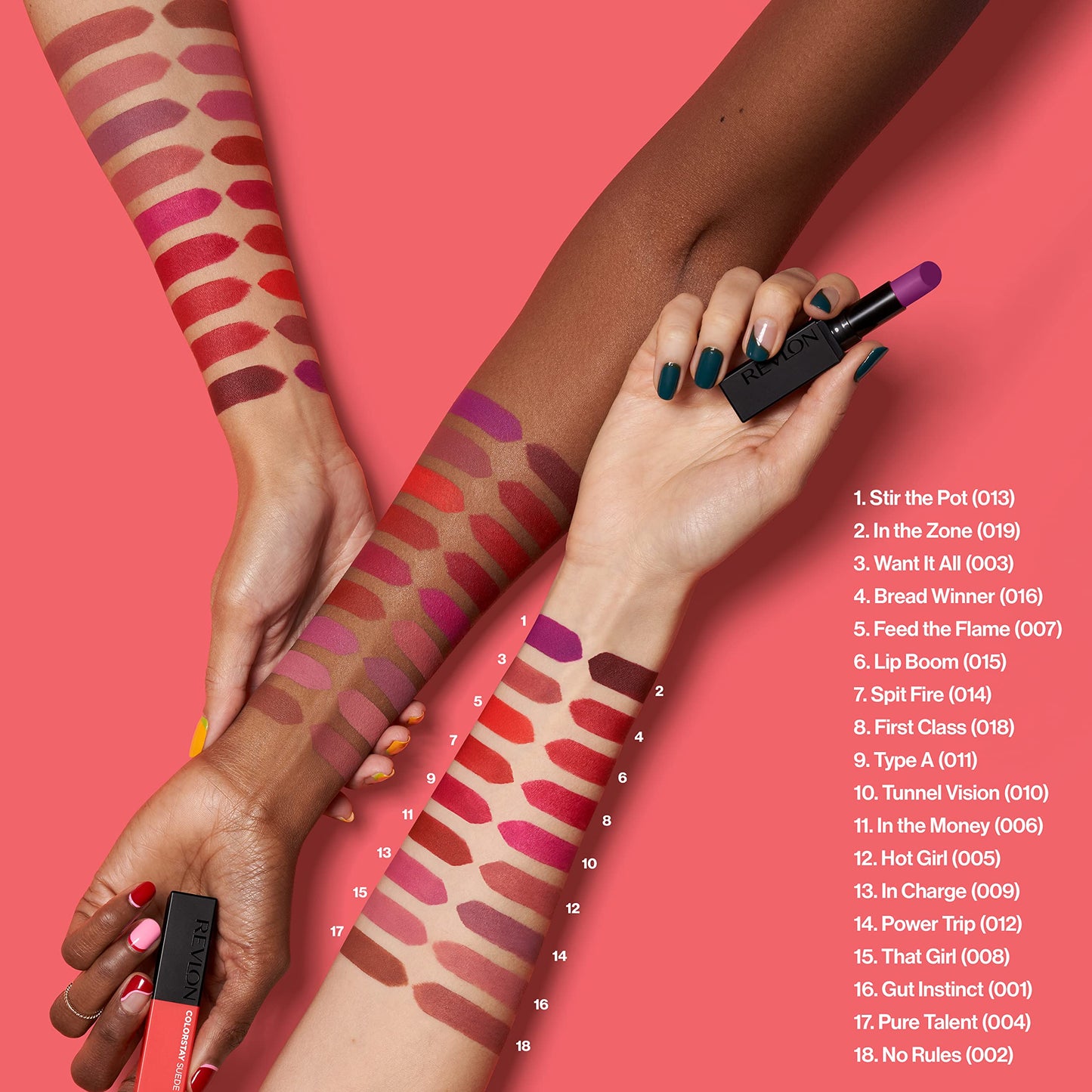 Revlon ColorStay Suede Ink, Pintalabios Mate de Larga duración, Enriquecido con Vitamina E (Tono 019 In The Zone)