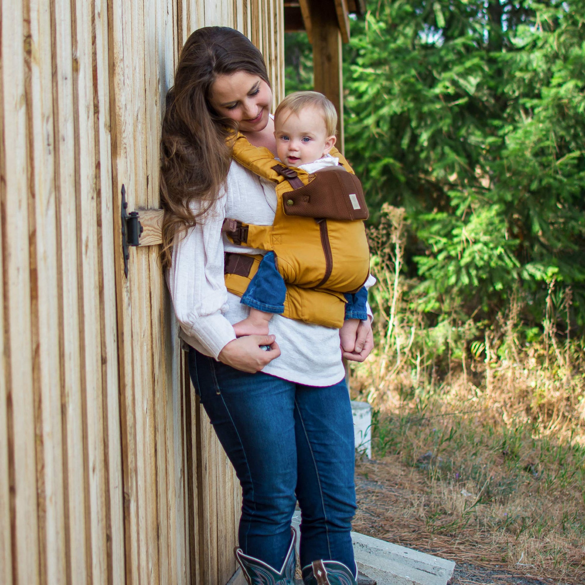 LÍLLÃ‰baby Serenity - Portabebés ergonómico para todas las posiciones, de recién nacido a niño, soporte lumbar con bolsa convertible, cosecha