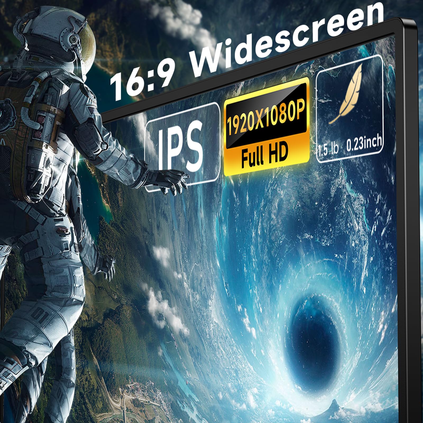 Monitor Portátil XGaming 15.6 Pulgadas 1080P FHD IPS USB-C Ultra Delgado para Juegos HDR