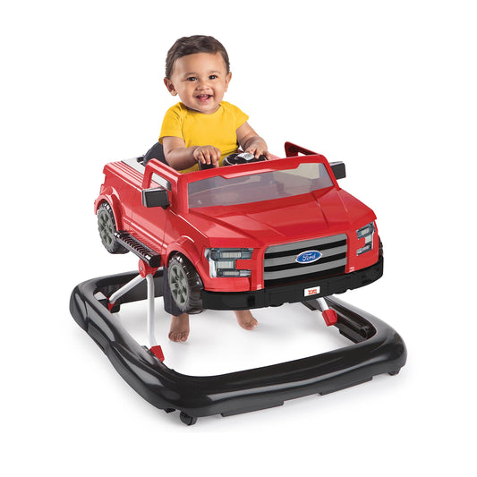 Bright Starts Ford F-150 - Centro de actividades para bebés 4 en 1 con volante interactivo extraíble, juguete de 6 meses en adelante