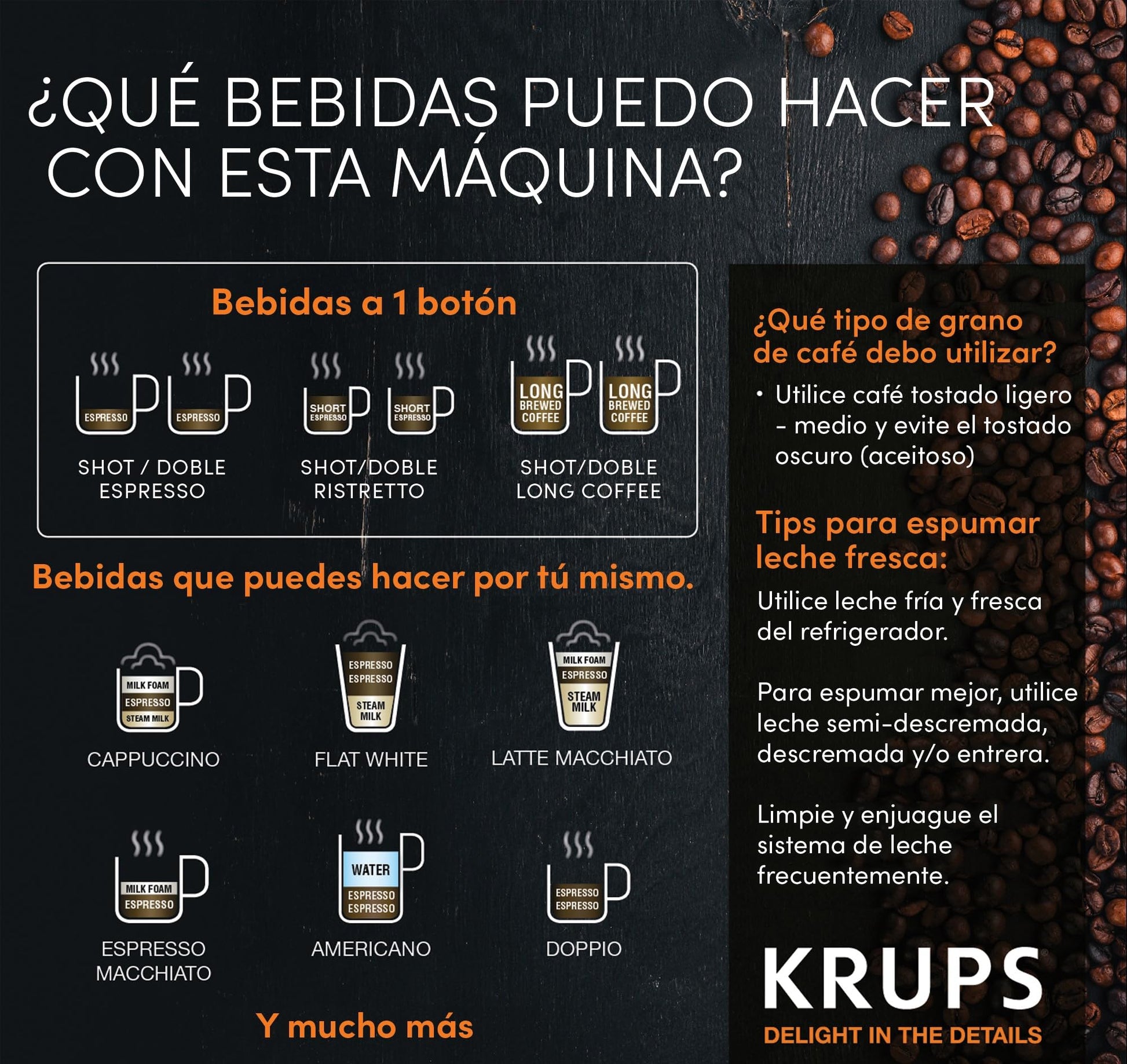 KRUPS Espresseria automática roja, es como un barista en casa gracias a su sistema Quattro Force, 1450 W, con molino integrado de 3 niveles. Capacidad 1.8 L, EA825511
