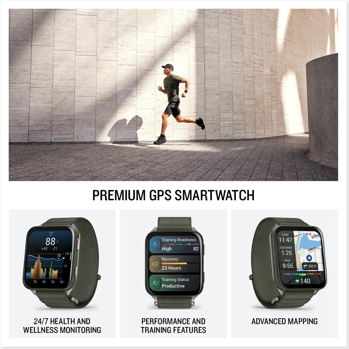 Reloj Inteligente GPS Garmin Venu X1 Musgo Fondo Titanio Ligero AMOLED Fitness Avanzado