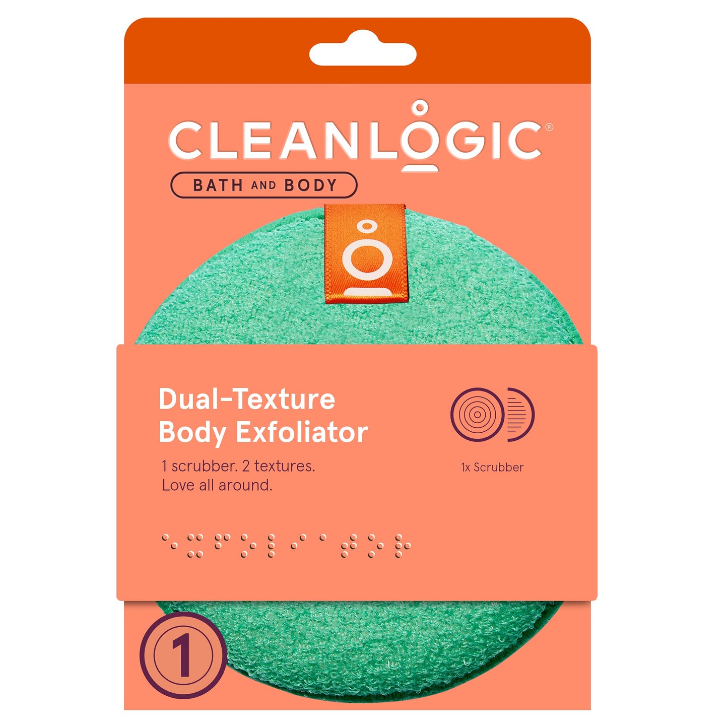 Clean Logic Exfoliating Deal Round Texture Body Scrubber (Pack of 12)