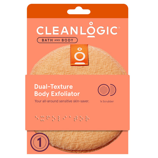 Clean Logic Exfoliating Deal Round Texture Body Scrubber (Pack of 12)